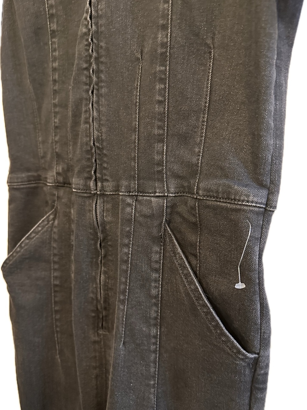 We The Free Black Short-Sleeve Zip-Front Jumpsuit - Picture 7 of 8